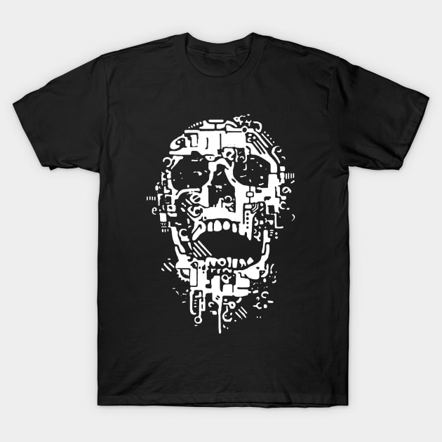 Mech Skull T-Shirt by Oolong